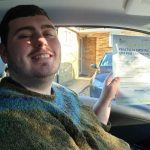 Daniel passing his test in st albans, herts