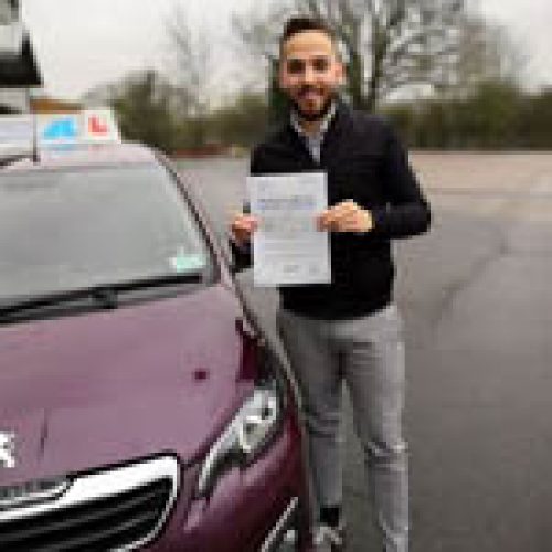 DANIEL GILLESPIE Dan passing driving test in barnet